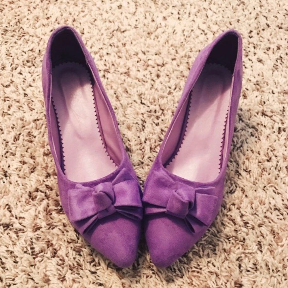 NWOT Vintage Style Lavender Heels